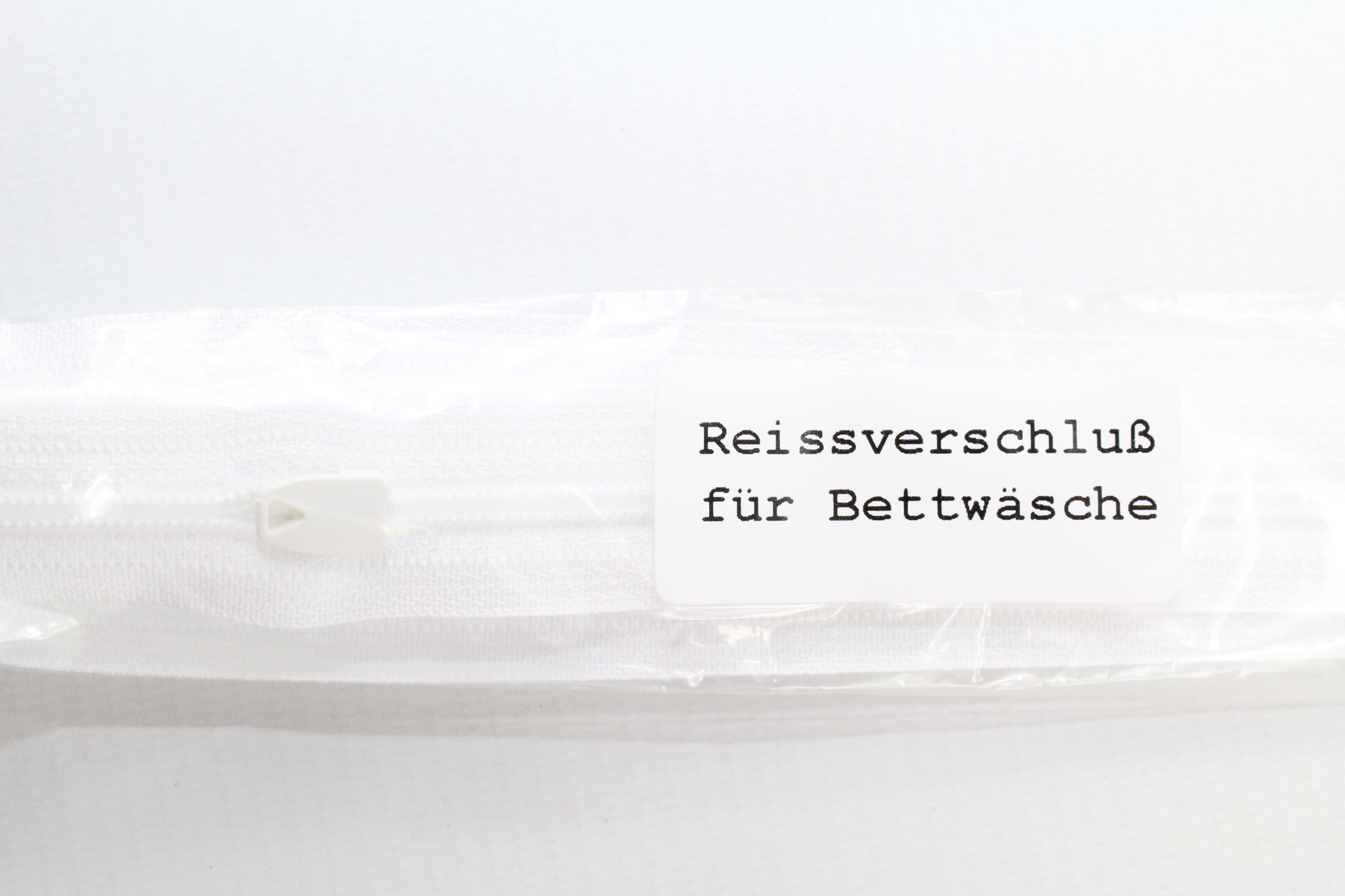 YKK Bettwäsche-Reissverschluss weiss, nicht teilbar 155cm