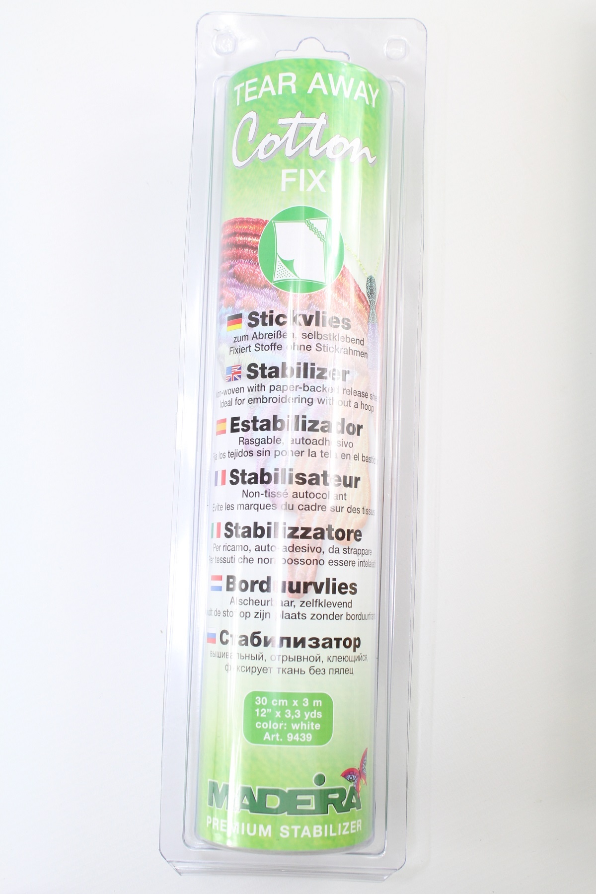 Madeira Cotton Fix Stickvlies Rolle 30cm x 3m