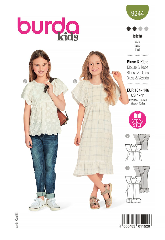 burda Schnitt 9244 " Kleid und Bluse" burda Schnitt 9244 " Kleid und Bluse"