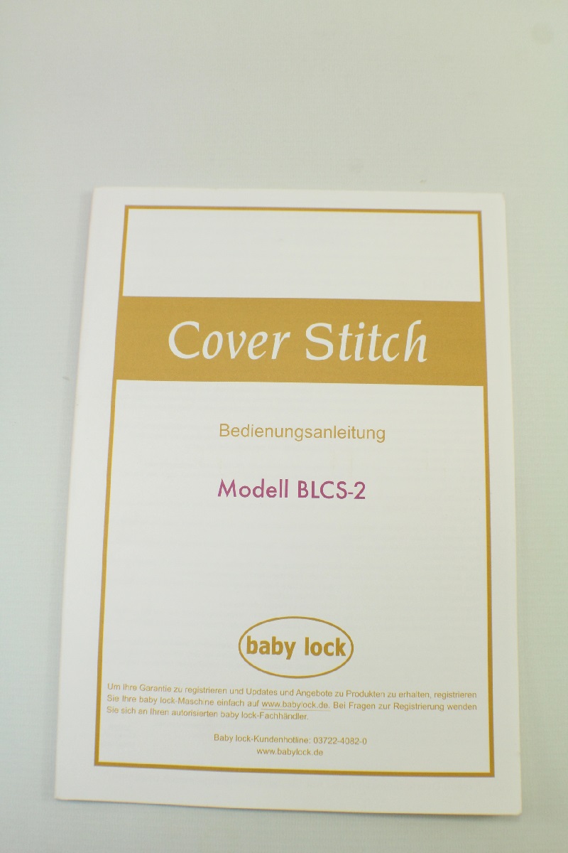 Bedienungsanleitung Baby Lock Cover Stitch Modell BLCS-2