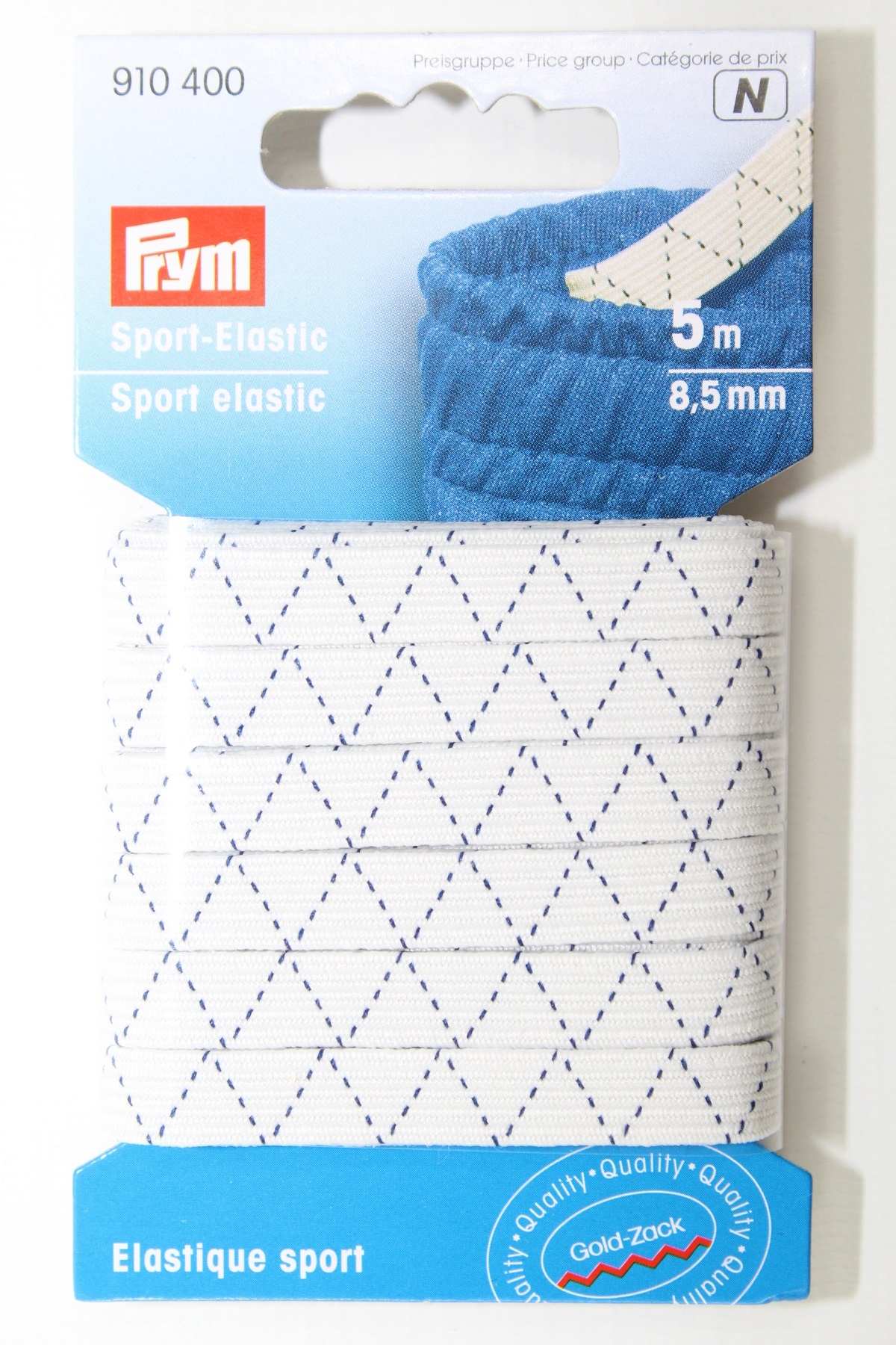 Gummi - Sport - Elastic 5 Meter / 8,5 mm