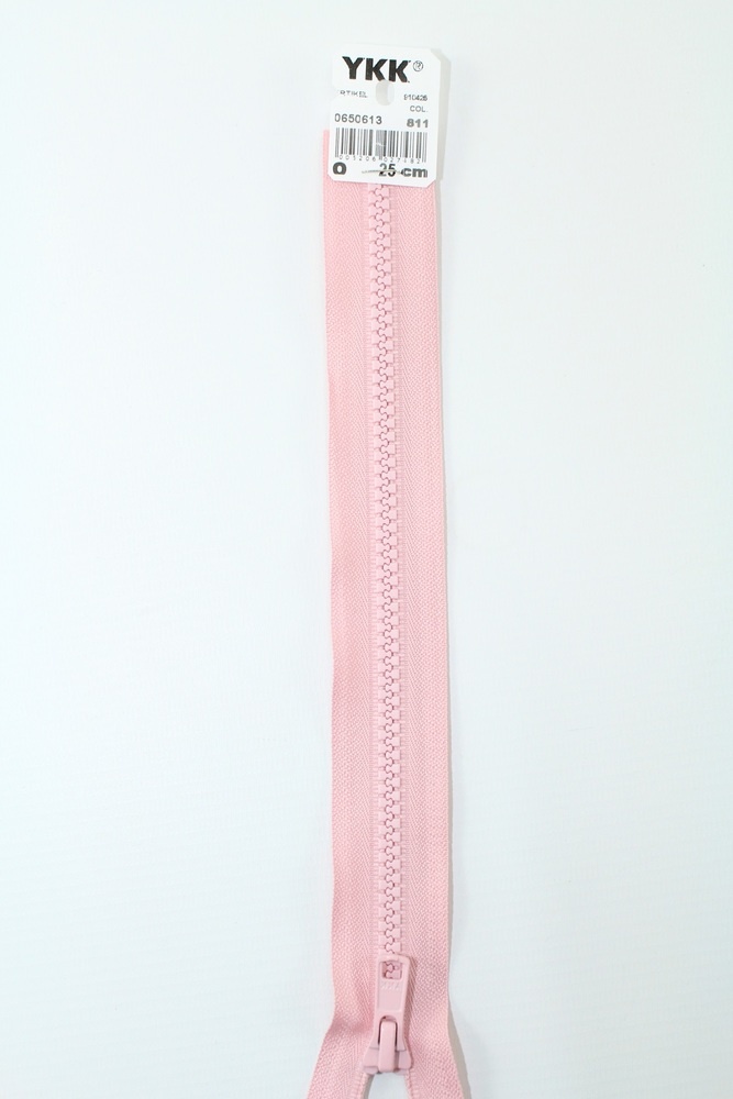 YKK - Reissverschlüsse 25 cm - 80 cm, teilbar, perlrosa