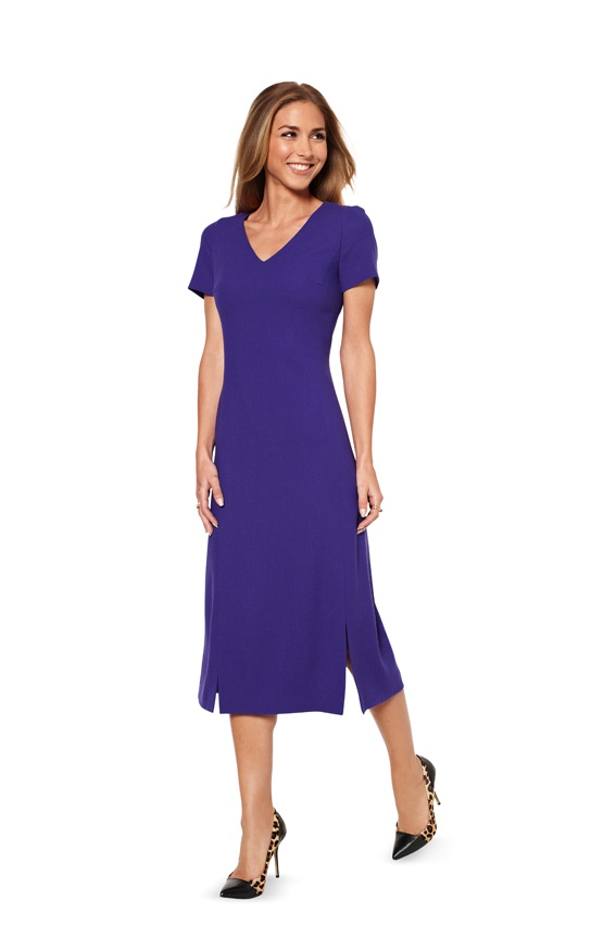 burda Schnitt 6894 "Kleid und Teilungsnähte und V-Ausschnitt"