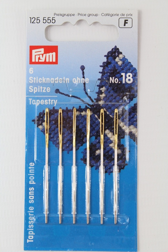 6 Sticknadeln ohne Spitze No. 18 6 Sticknadeln ohne Spitze No. 18