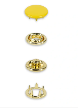 Druckknöpfe Jersey, 12mm , gelb ( 20 Stück)