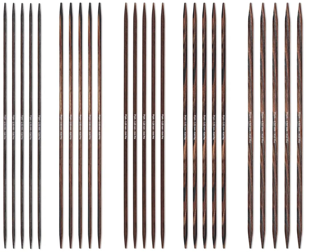 Strumpfstricknadel Set Natural 2,0-4,5mm