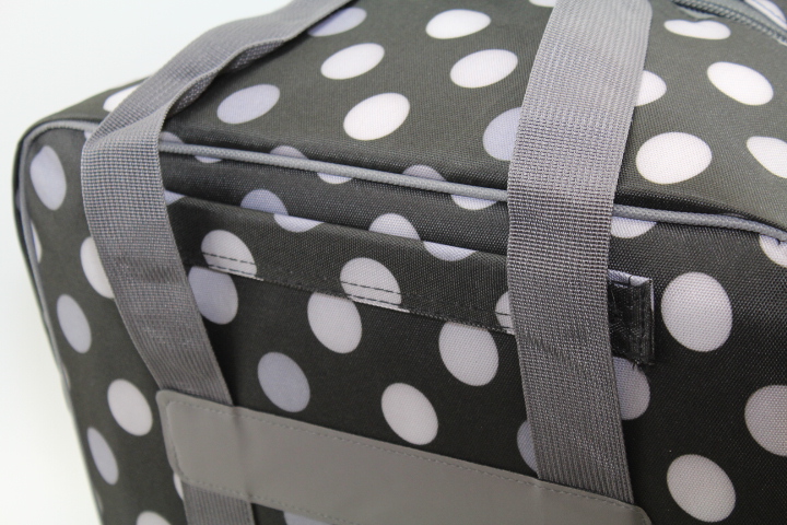 Overlock Tasche XL schwarz mit Punkten (44Hx37Tx41Bcm) von BabySnap