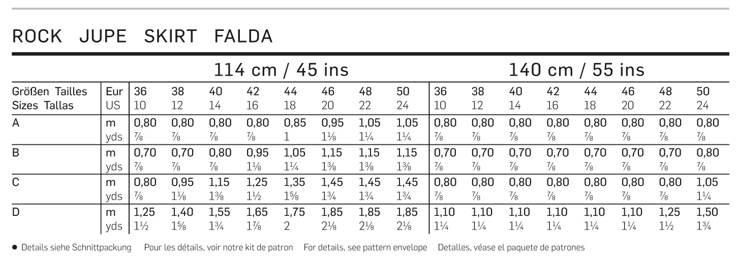 burda Schnitt 6682 "Rock"