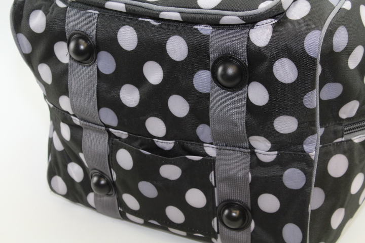 Overlock Tasche L schwarz mit Punkten (39Hx32Tx36Bcm) von BabySnap