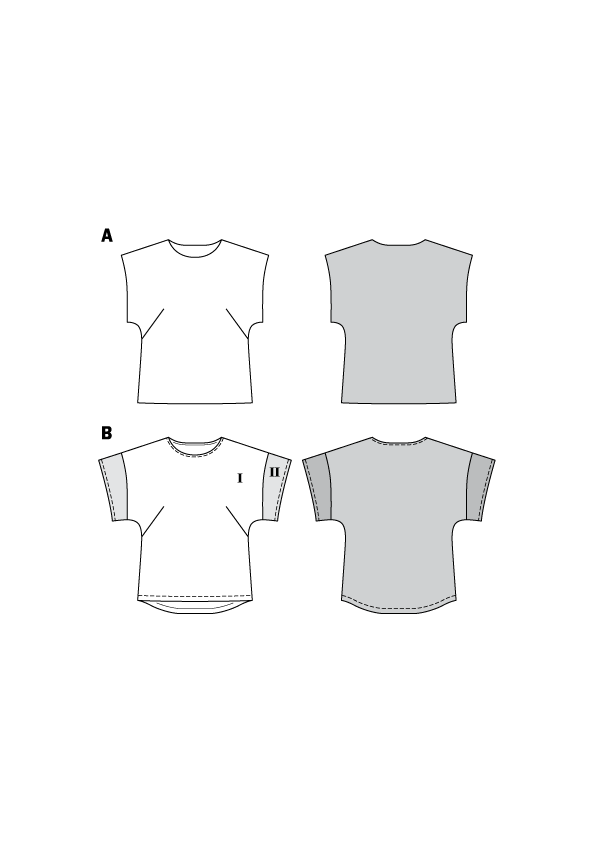 burda Schnitt 6445 "T-Shirts"