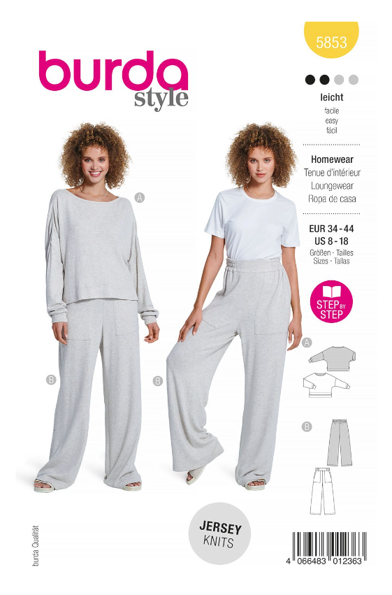 burda Schnitt 5853 "Lässige Homewear"