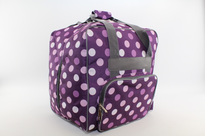 Overlock Tasche L lila mit Punkten (39Hx32Tx36Bcm) von BabySnap
