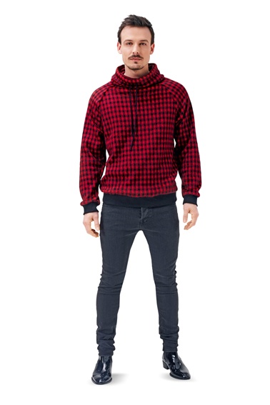 burda Schnitt 6718 "Herrensweater und Hoody und Kragen mit Kordeldurchzug und Raglan-Ärmel" burda Schnitt 6718 "Herrensweater und Hoody und Kragen mit Kordeldurchzug und Raglan-Ärmel"