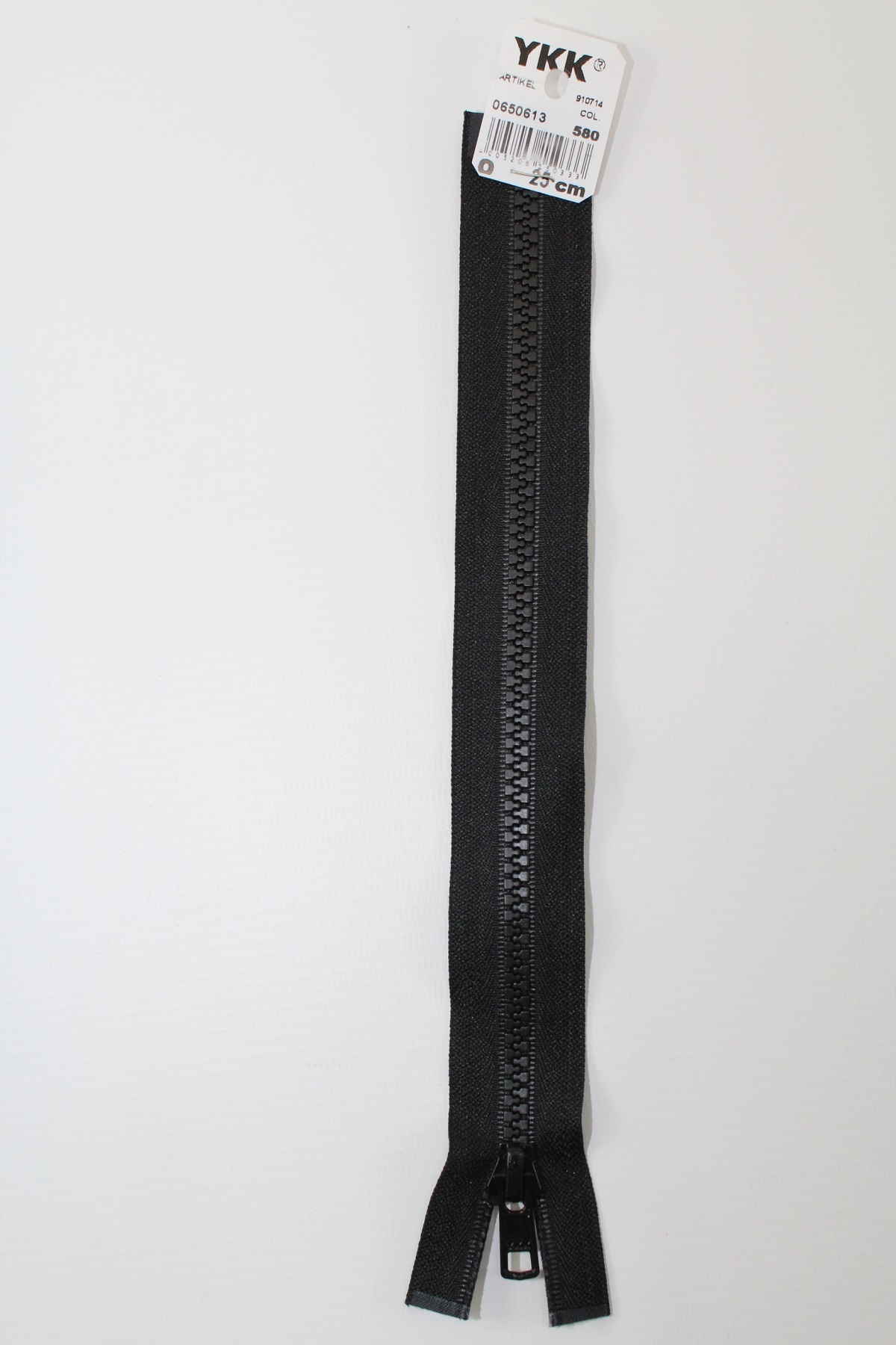 YKK - Reissverschlüsse 25 cm - 80 cm, teilbar, schwarz