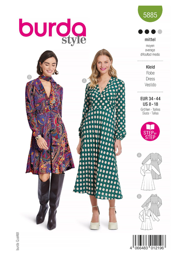 burda Schnitt 5885 "Casual-Kleider"