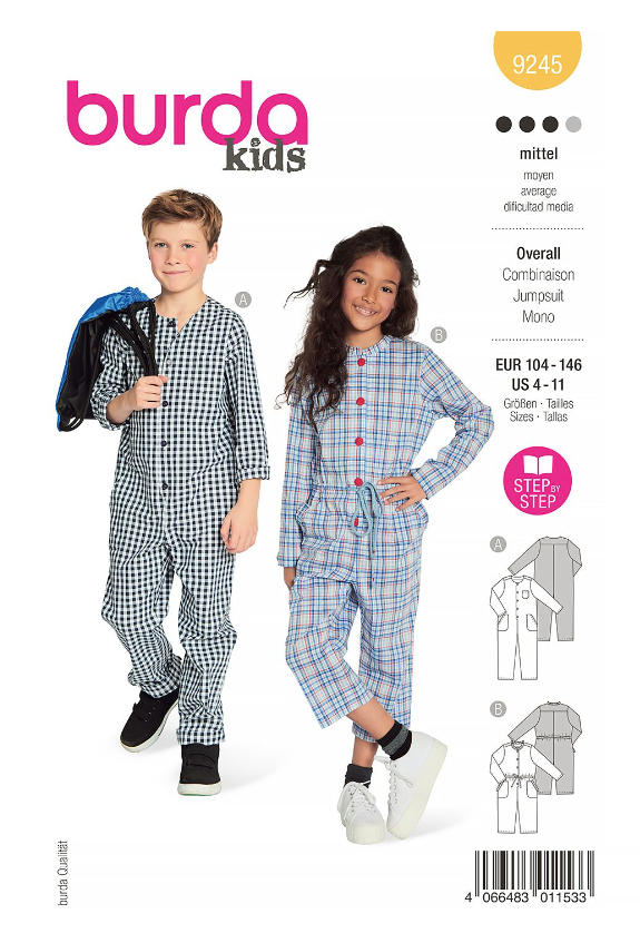 burda Schnitt 9245 "Overall für Kinder"