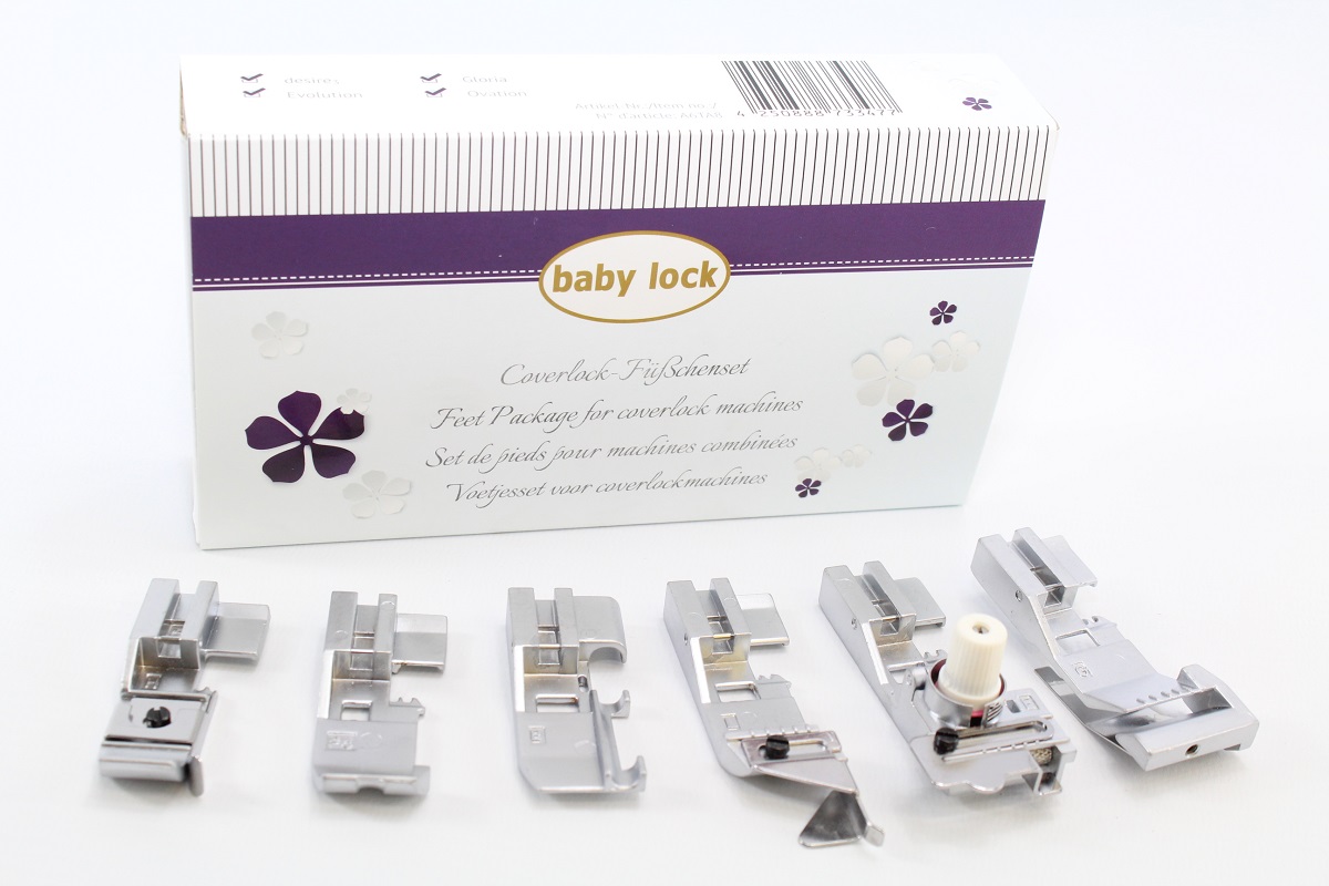 baby lock Füßchen-Set Nähfuß-Set 6teilig für Gloria Ovation Desire BLCS etc.