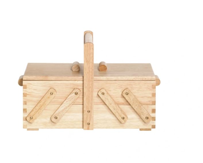 Nähkasten aus hellem Holz, S Nähkasten aus hellem Holz, S