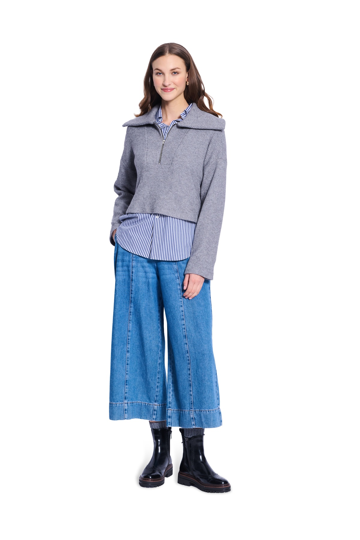 burda Schnitt 5608 - Boxy Pullover mit Kragenvarianten