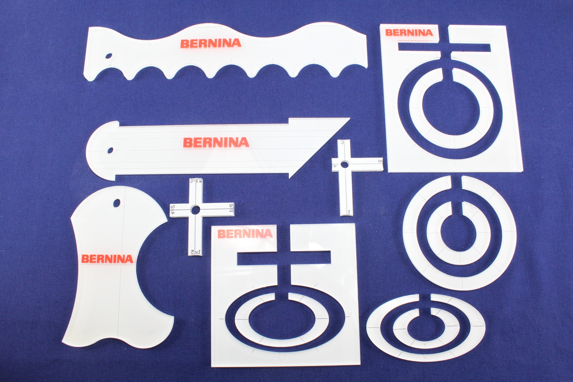 Original Bernina Formschablonen-Set für Nähmaschinen Original Bernina Formschablonen-Set für Nähmaschinen