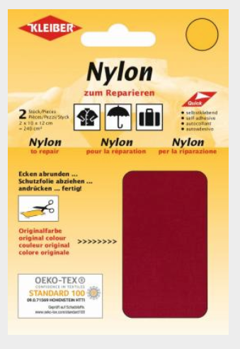 Nylon zum reparieren dunkelrot