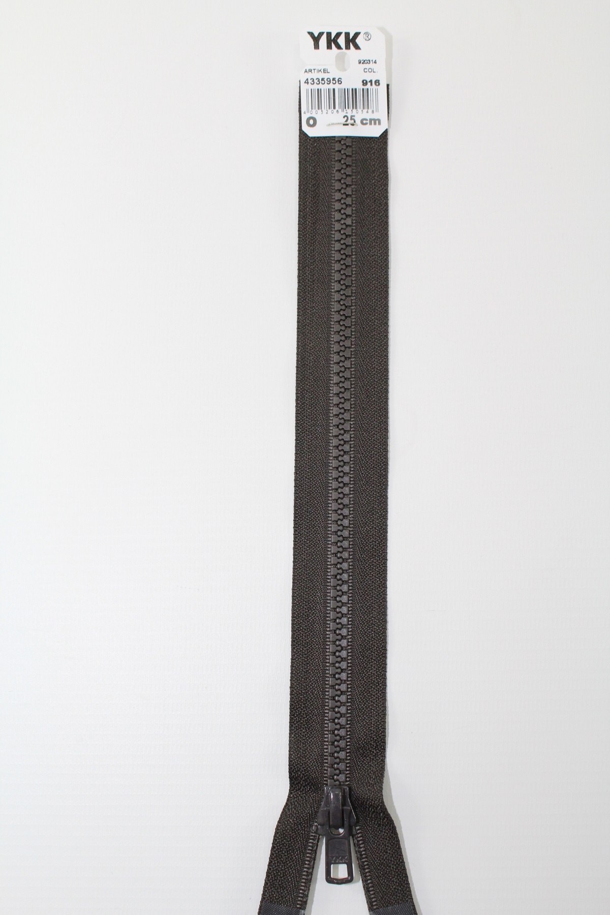 YKK - Reissverschlüsse 25 cm - 80 cm, teilbar, schwarzbraun YKK - Reissverschlüsse 25 cm - 80 cm, teilbar, schwarzbraun