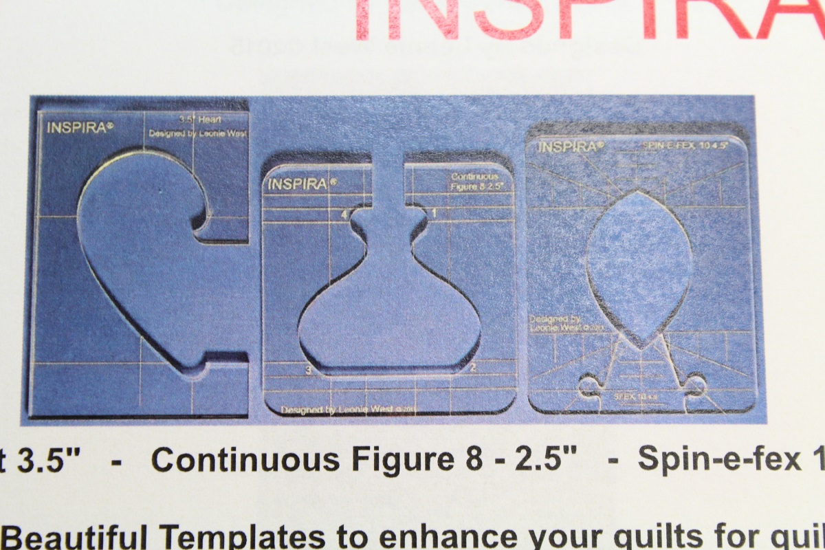 Original PFAFF Inspira Lineal-Set ( für Rulerfuß / 4 Schablonen)