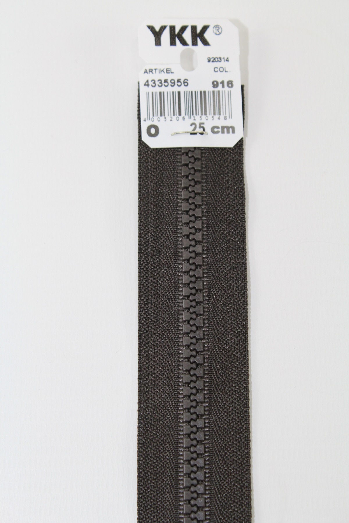 YKK - Reissverschlüsse 25 cm - 80 cm, teilbar, schwarzbraun YKK - Reissverschlüsse 25 cm - 80 cm, teilbar, schwarzbraun