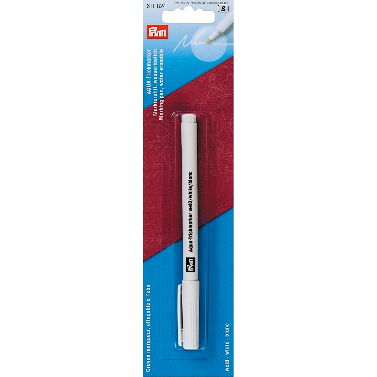 Trick-Marker Aqua, wasserlöslich, weiß Trick-Marker Aqua, wasserlöslich, weiß