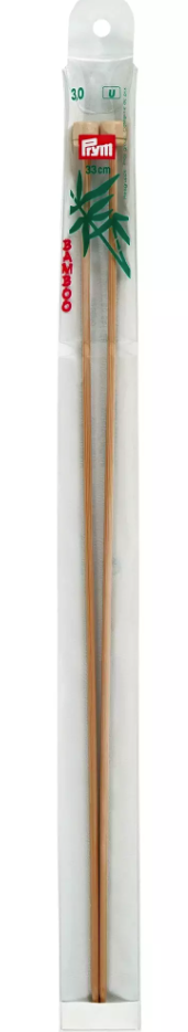 Jackenstricknadeln, Bambus, 33cm, 3,00mm (Restposten)