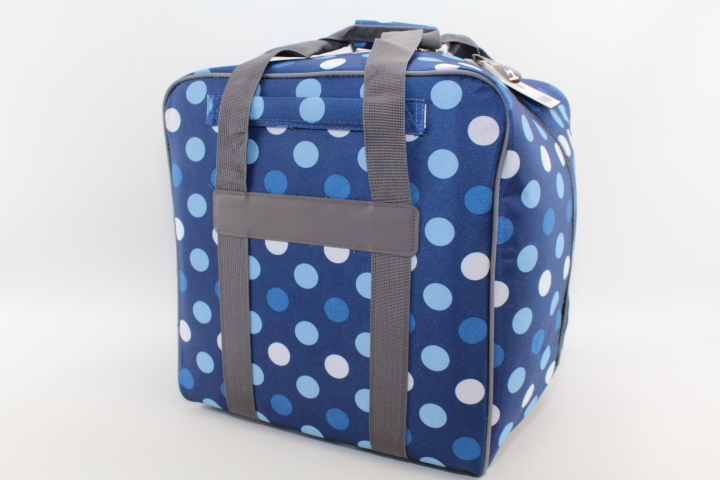 Overlock Tasche L blau mit Punkten (39Hx32Tx36Bcm) von BabySnap