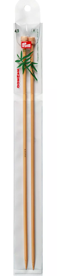 Jackenstricknadeln, Bambus, 33cm, 4,5mm (Restposten)