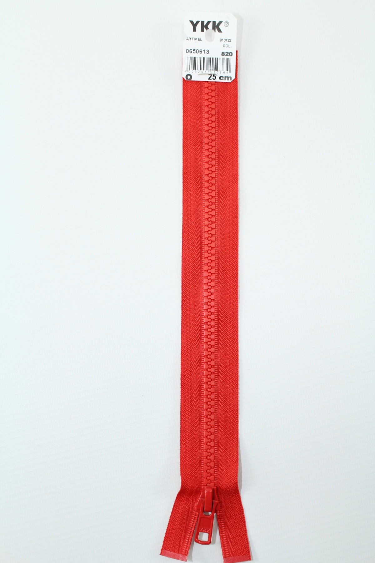 YKK - Reissverschlüsse 25 cm - 80 cm, teilbar, hochrot YKK - Reissverschlüsse 25 cm - 80 cm, teilbar, hochrot