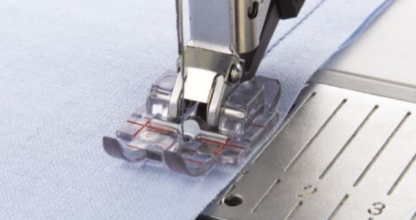 Original PFAFF 1/4 Quilt- und Patchworkfuß, Klarsicht, für IDT-System