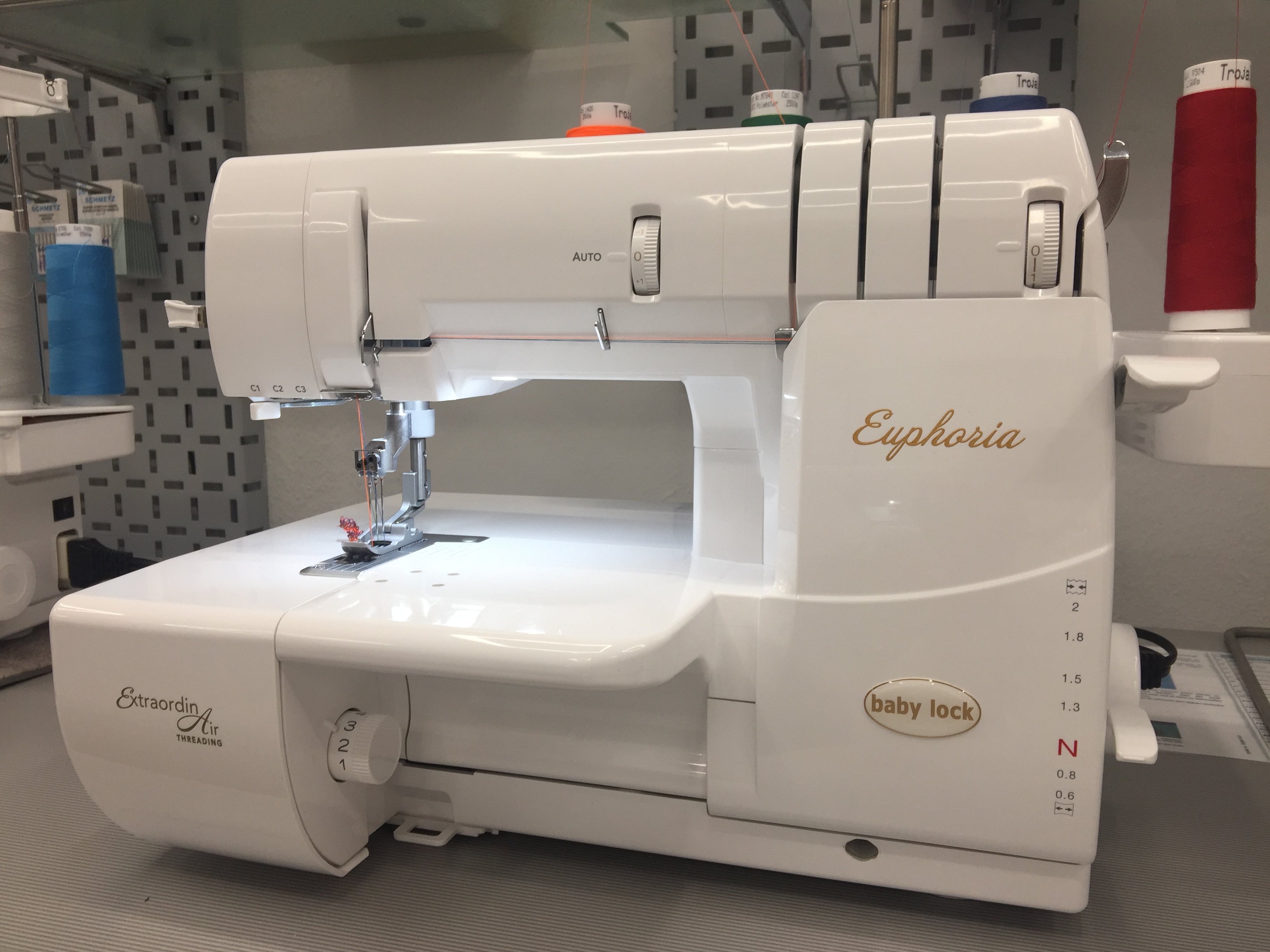 Baby Lock Euphoria Coverstitch junge Gebrauchte