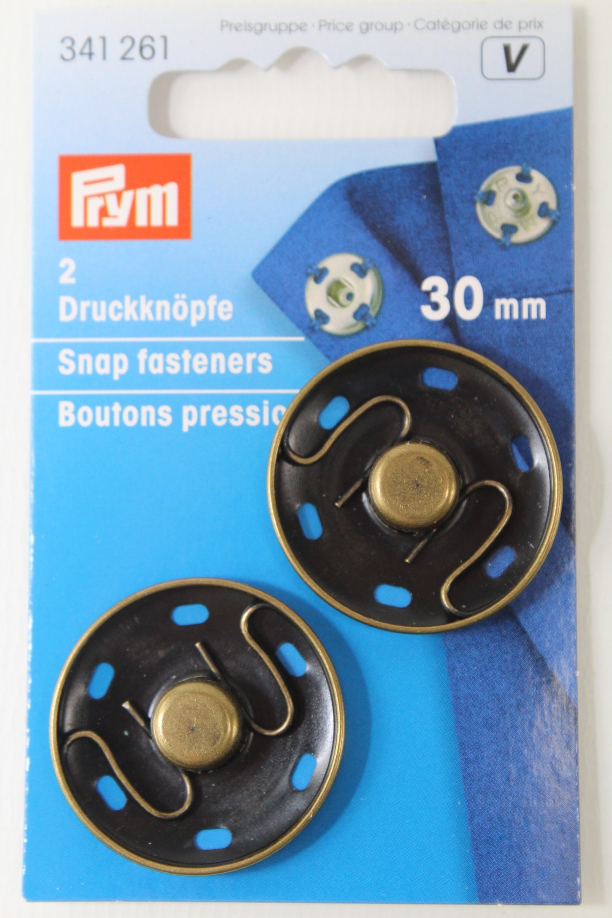 2 Annäh- Druckknöpfe ø 30mm altmessing 2 Annäh- Druckknöpfe ø 30mm altmessing