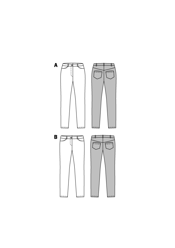 burda Schnitt 6543 "Schmale Hose und Jeans"