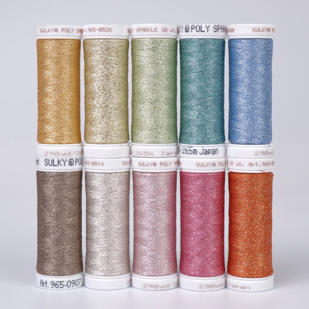 Sulky POLY SPARKLE 30 - Glittering Pastel (10x265m Spulen) Sulky POLY SPARKLE 30 - Glittering Pastel (10x265m Spulen)