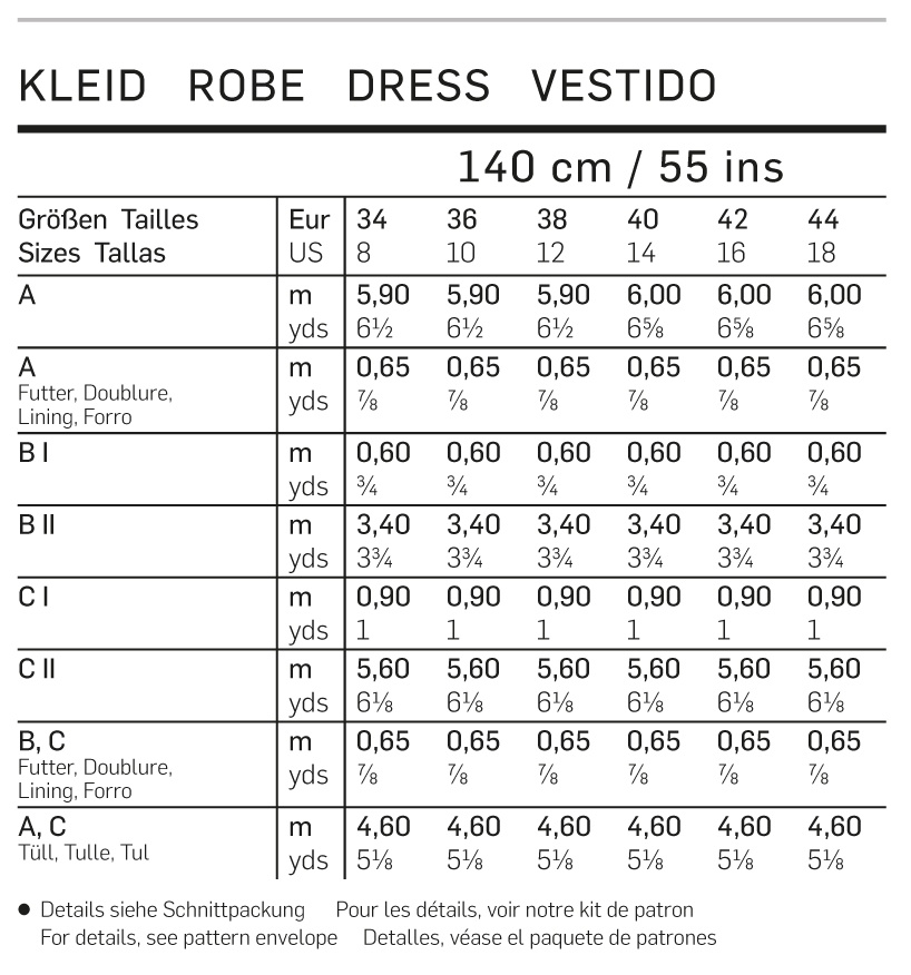 burda Schnitt 6776 "Korsagenkleid und Brautkleid, Spitzenoberteil und Tüllunterrock"