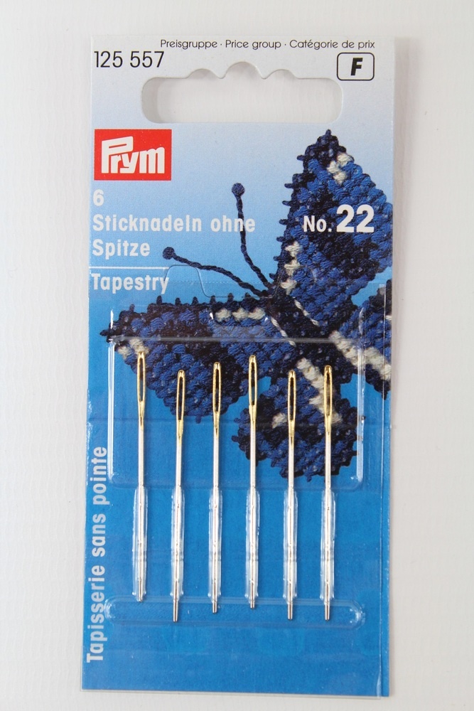 6 Sticknadeln ohne Spitze No. 22 6 Sticknadeln ohne Spitze No. 22