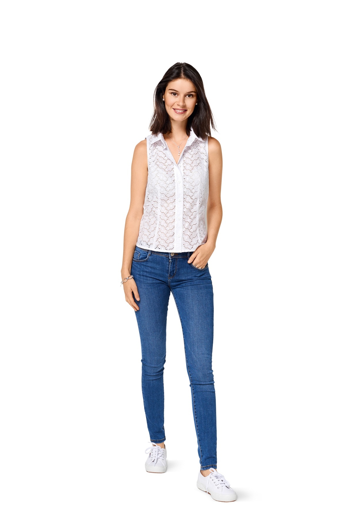 burda Schnitt 6527 "Bluse und Hemdkragen und Stehkragen und Ärmelblende"