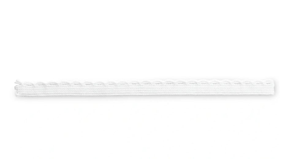 Elastic-Abschlussspitze, 10mm, weiß, 2m