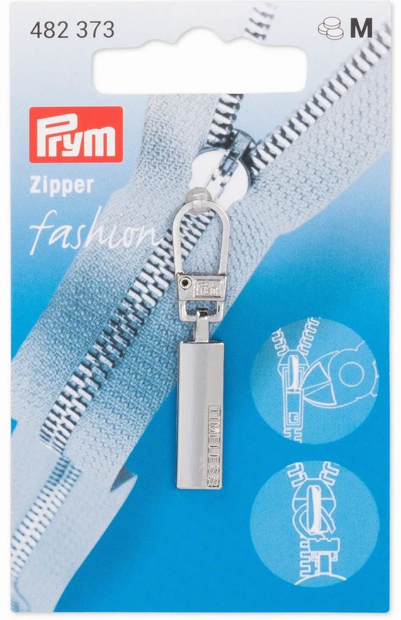 Fashion-Zipper, Classic TIMELESS, silberfarbig