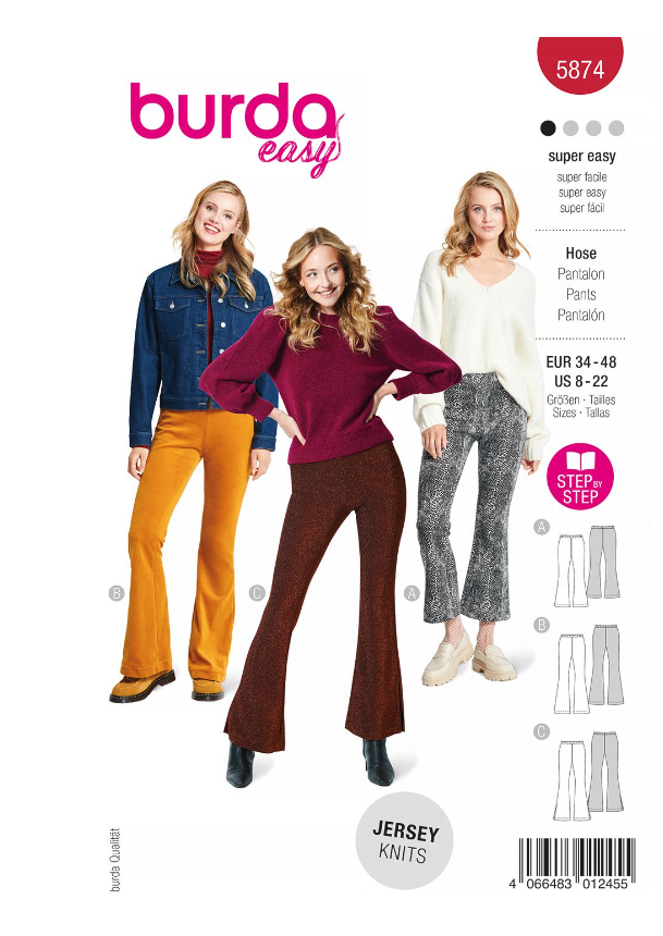 burda Schnitt 5874 "lockere Hose" burda Schnitt 5874 "lockere Hose"