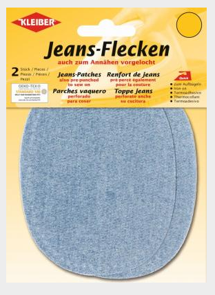 2 Jeans - Flecken hellblau