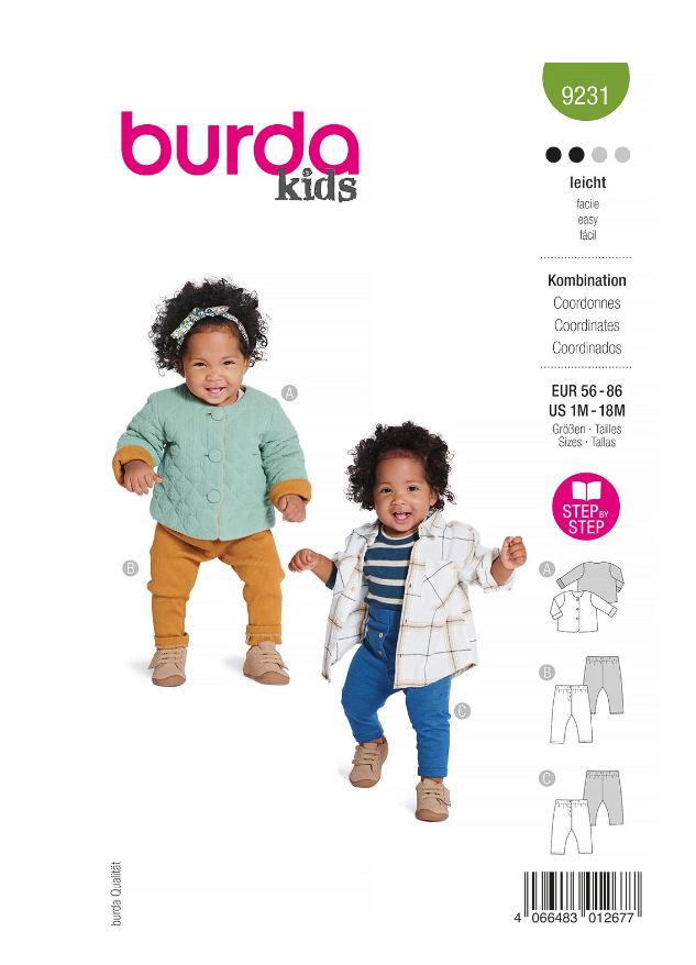 burda Schnitt 9231 "Baby-Kombination" burda Schnitt 9231 "Baby-Kombination"