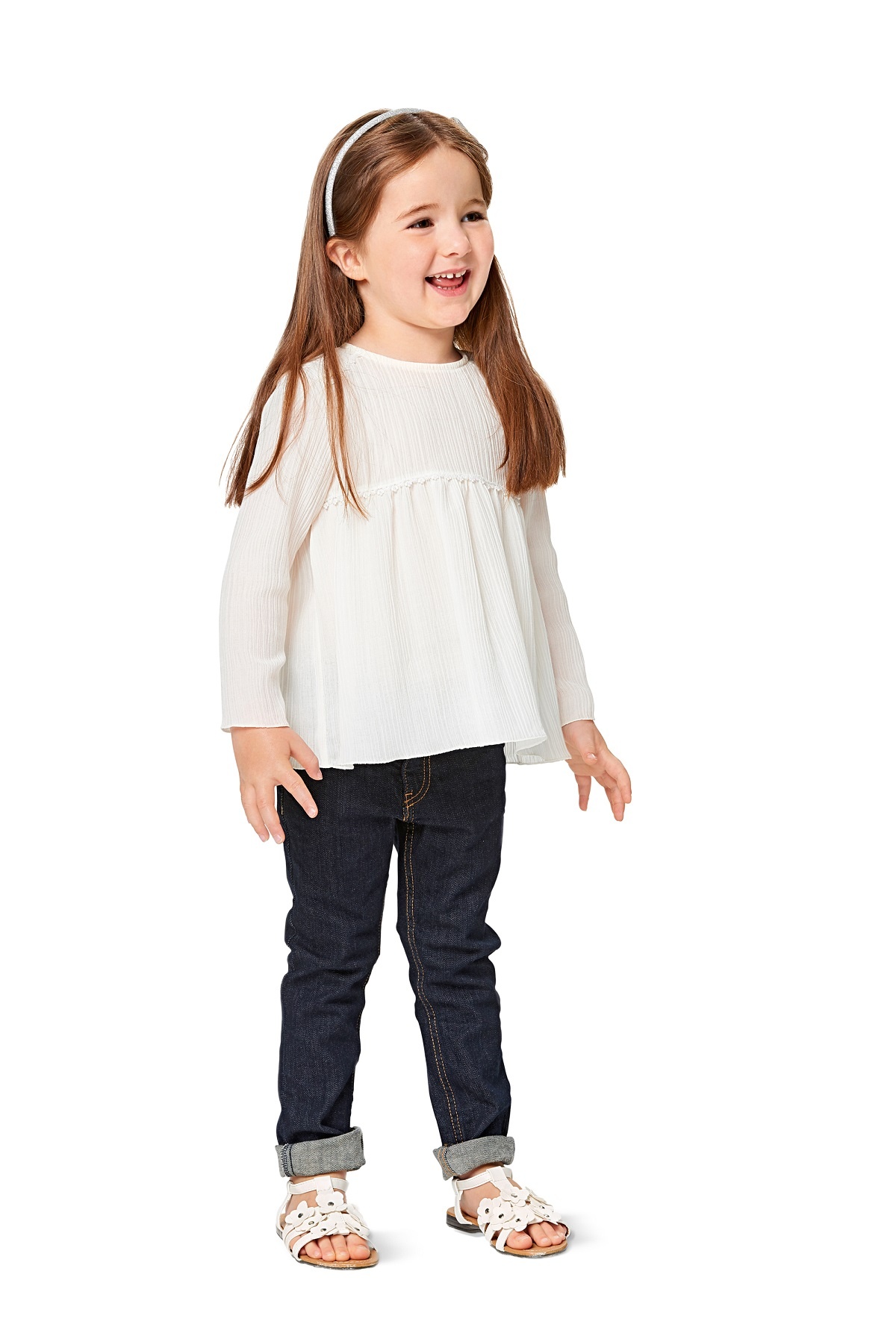 burda Schnitt 9362 "Bluse und Kleid und Hängerchen und eingereihter Rock und Saumrüsche"