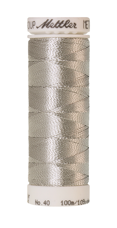 METALLIC dunkles silber (100 meter)