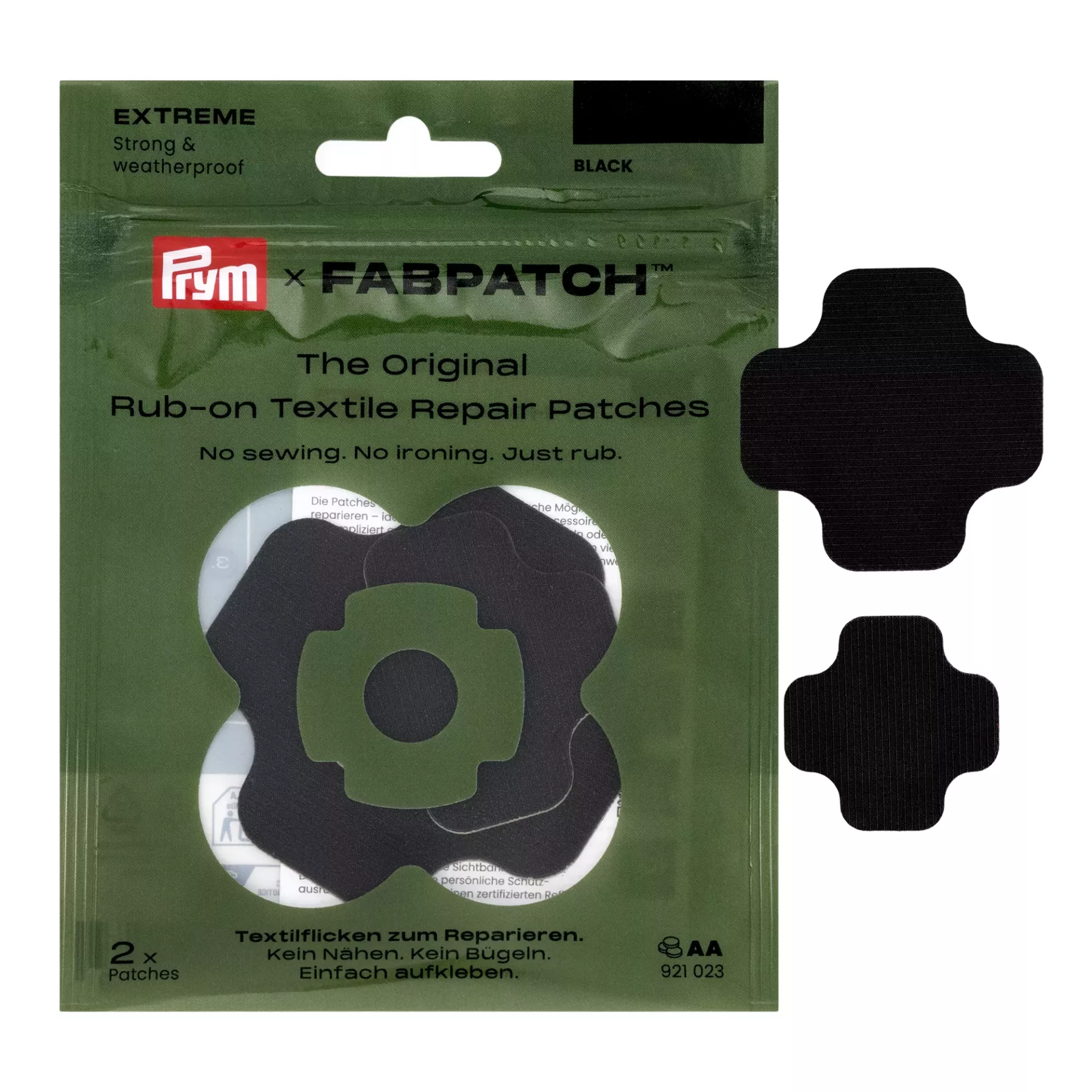 Rub-on Patch EXTREME, schwarz