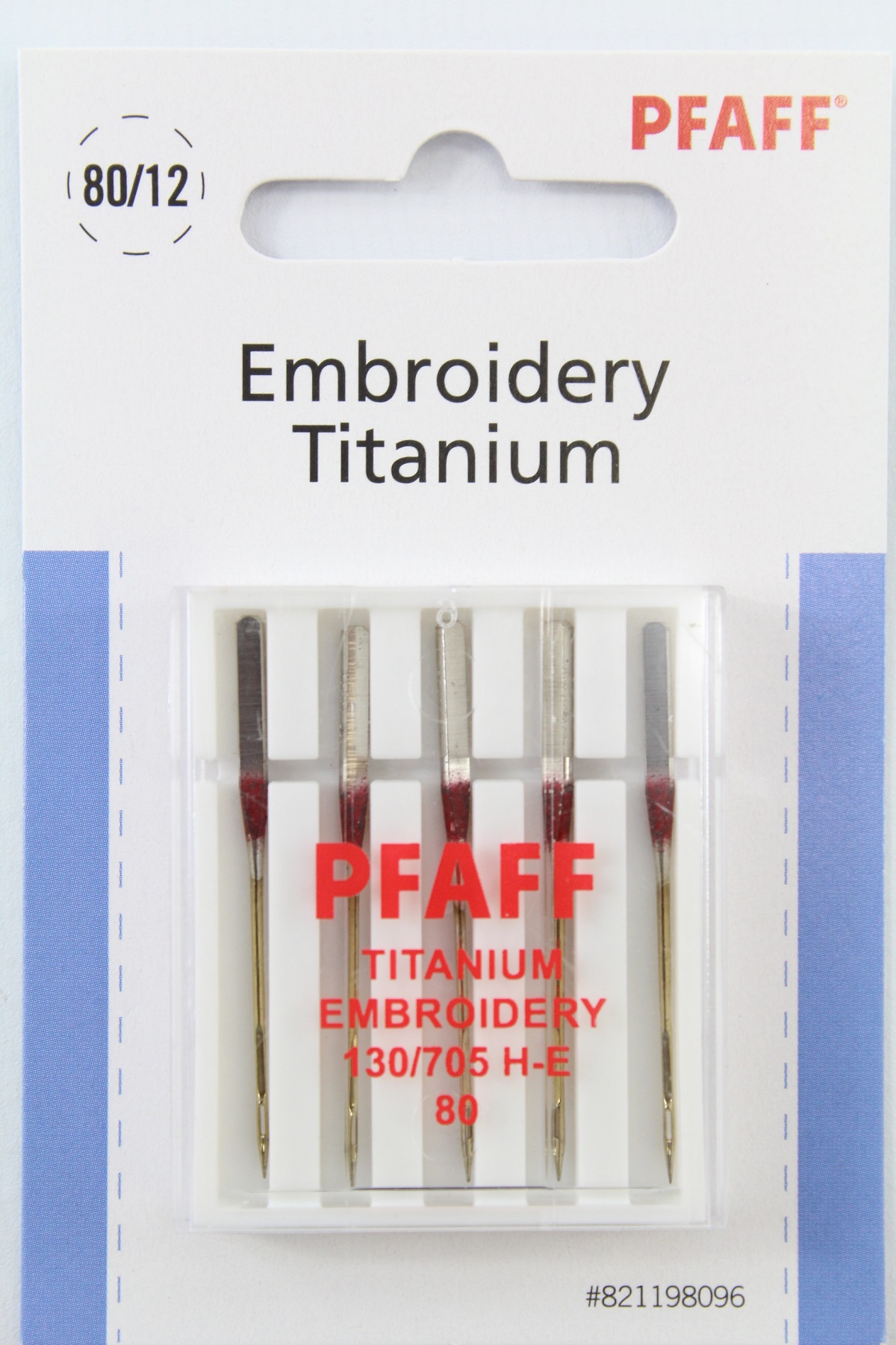 Original PFAFF Embroidery Titanium 130/705 H-E (Stärke 80) 5er Pack